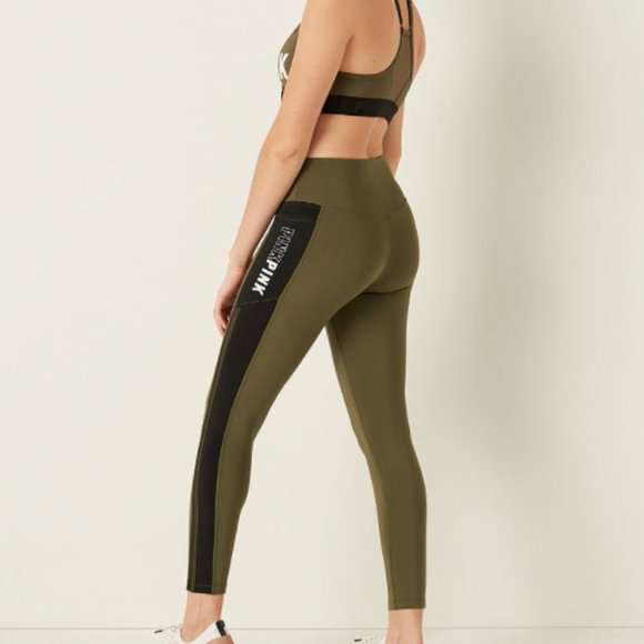 PINK ULTIMATE V HIGH WAIST 7/8 LEGGING WITH MESH - Picture 4 of 5